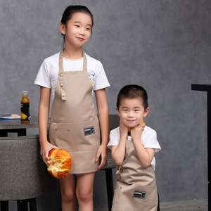 Delantal de bebé con logotipo personalizado para niños, delantal de niños lavable con pintura artística impresa personalizada para niños - Product Image 5