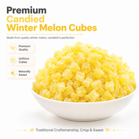 Cubes de melon d'hiver confits en vrac OEM, sucrés et croustillants, ingrédient traditionnel pour pâtisserie, garniture de dessert, 10 kg