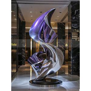 Sculpture décorative Art Déco en acier inoxydable durable ANW3174 pour projets commerciaux et résidentiels - Product Image 5