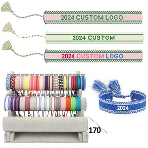 Bracelet d'<span class=keywords><strong>amitié</strong></span> personnalisé avec <span class=keywords><strong>texte</strong></span>/logo brodé à la main pour mariage bijoux de vacances - Product Image 6