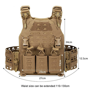 Gilet Tattico Multifunzionale Personalizzato per Addestramento all'Aperto, Porta Piastre Mimetico con Sgancio Rapido in Nylon Molle e Tasca per Caricatore - Product Image 2