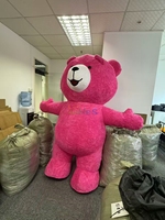 Vente en gros jouets drôles marche peluche dessin animé mascotte costume gonflable ours en peluche mascotte costume pour adultes
