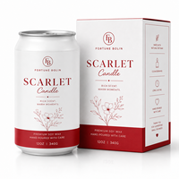 Bougies en cire de soja d'aromathérapie en gros, style unique, pour cadeaux et ornements