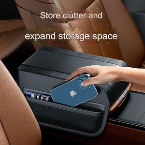 Universal Leather Mat Car Armrest <b>Storage</b> Box Memory Foam Extender Protector Elbow <b>Cushion</b> for Front Position - Product Image 2