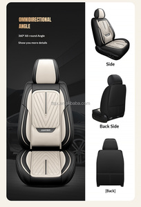 Coprisedili Auto in Pelle con Airbag, Universali per Veicoli a 5 Posti, Adatti per <span class=keywords><strong>Opel</strong></span> Astra <span class=keywords><strong>Corsa</strong></span> Mokka Grandland per Migliorare il Comfort nei Lunghi Viaggi - Product Image 6