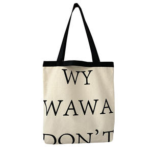 <span class=keywords><strong>Vente</strong></span> chaude en gros Sac fourre-tout en toile de coton biologique avec logo personnalisé Réutilisable Écologique Grande capacité Sac fourre-tout en toile pour les courses - Product Image 3