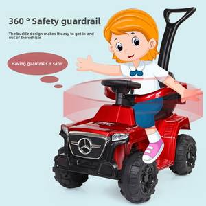 高品质三合一婴儿电动推车带手柄儿童四轮遥控玩具车适合男婴和女婴 - Product Image 2