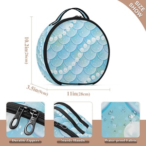 High Quality Promotion Customized Mermaid Creative Waterproof Hard <b>Makeup</b> Bags Cosmetic Storage Bags - Product Image 2