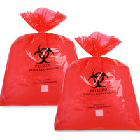 Sacs de transport et de stérilisation en PE recyclable, antibactériens et résistants aux risques biologiques, avec coussin absorbant, poche kangourou et poches pour étiquettes
