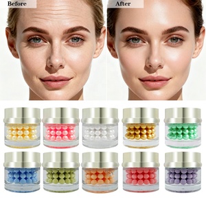 Crème Visage Éclat Quotidien à la Vitamine B5 et Perles de <span class=keywords><strong>Sakura</strong></span> Rose Clair, Perles d'Algues Marines, Hydratant Illuminateur et Lissant pour la Peau, Vente en Gros et Marque Privée - Product Image 3