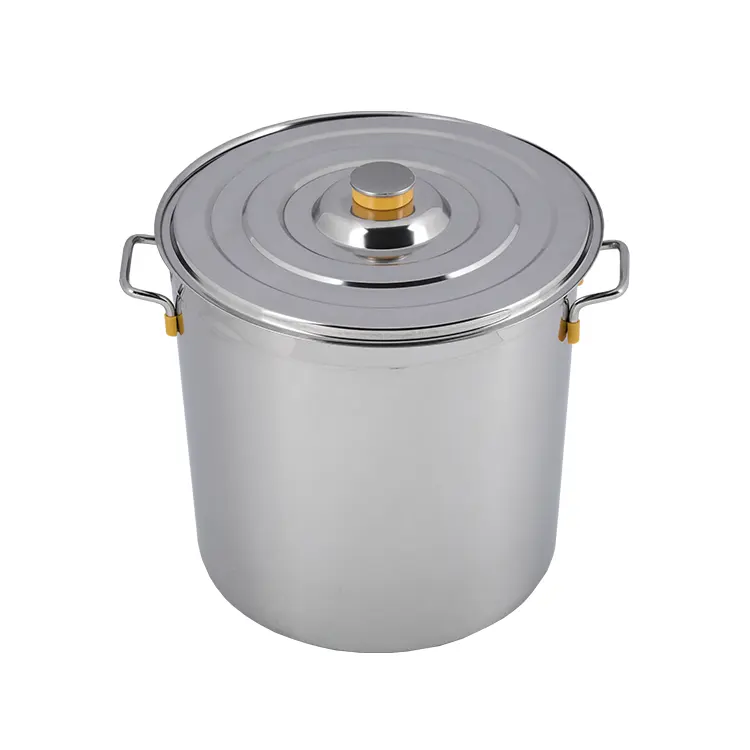 Lyroe Commercial Soup Pot Stewed Meat Stainless Steel Barrel For Restaurant