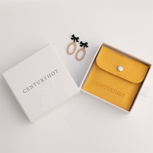 PUPPYSEW 8*8cm Microfiber Jewelry Bag With Insert High Quality Velvet Jewelry Pouch Bag Jewelry Packaging Pouch - Product Image 5