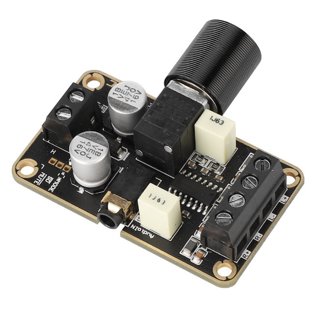 DIY Small Speaker Board with PAM8406 Digital Amplifier 5W+5W Dual Channel Stereo D-Class 5V Power Module for Audio Enhancement