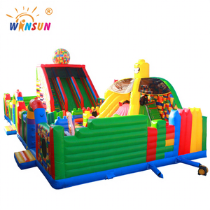 WINSUN Parque Temático de Animales, Castillo Inflable, Casa de Brinco, Parque de Atracciones Comercial, Material de PVC Ignífugo - Product Image 1