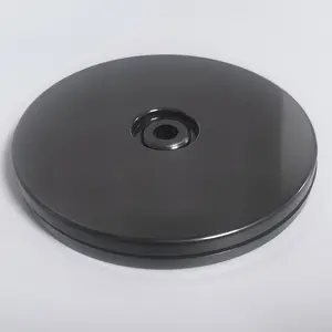 5 Zoll schwarz Kunststoff rotierendes Gewürz regal Runde Kunststoff Rolling Display Rack Acryl Dreh lager Schwenk platte