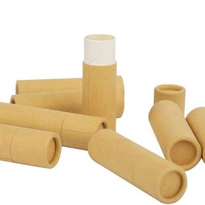 <b>Biodegradable</b> Natural Deodorant Kraft Cardboard Push-up Tube Packaging for Lip Balm Lipsticks - Product Image 5