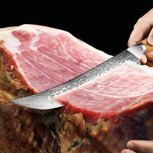 <span class=keywords><strong>Cuchillo</strong></span> de Damasco personalizado GHP de 10 pulgadas, cortador de jamón de pan antiadherente largo de alta calidad, <span class=keywords><strong>cuchillo</strong></span> rebanador de falda de hoja afilada para herramienta de cocina - Product Image 6