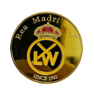 Pièce en métal plaqué or commémorative Football Football Superstar <span class=keywords><strong>Cristiano</strong></span> <span class=keywords><strong>Ronaldo</strong></span> Souvenir cadeau équipe Logo personnalisé émail porte-clés - Product Image 1