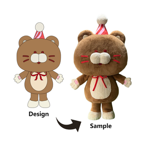 Empresa de publicidad comercial Marca Mascota Traje Trajes Mascota Fábrica Personalizada Alta calidad Animal de dibujos animados Oso Mascotte - Product Image 6