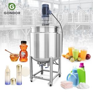 Mini 50l 100l 500 L 1000 Liter 1000l Ss Food Grade Stainless Mixing Stirring Tank Pva or Glue for Disloving Sugar - Product Image 1