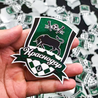 Patchs en silicone personnalisés, logo d'équipe de football en caoutchouc, patchs thermocollants pour chapeaux - 3D en relief, durables et éco-responsables