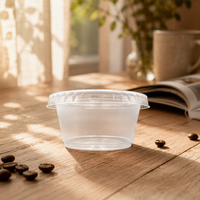 Gobelet jetable transparent PP-2oz-62mm, gobelet à portion, mini-gobelet