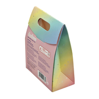 Boîte en papier kraft avec logo personnalisé d'usine, matériaux recyclés biodégradables, emballage cadeau haut de gamme, laminage mat, estampage à chaud, couleur blush
