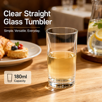 Fabrieksdirecte prijs drinkglazen luxe rechte glazen beker bulk 12oz 16oz voor bruiloft cadeau hotel restaurant café levering