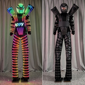 Robot Led Costume Party Interesante Light Dance Stilt Walker para fiestas Eventos Celebración - Product Image 3