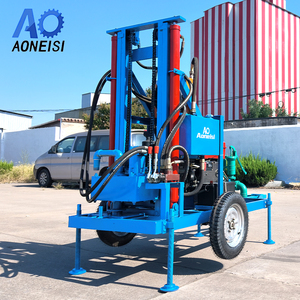 Spedizione Gratuita Nuova Perforatrice Idraulica a Diesel per Pozzi d'Acqua con Componenti Principali, Profondità 100m-200m, Facile Utilizzo per Estrazione Mineraria - Product Image 1