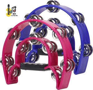 Instrumentos Musicales de Percusión Portátiles para Actividades Navideñas, Pandereta de Media Luna para Niños y Adultos, Ktv - Product Image 4