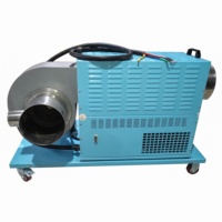 Calentador de Aire Industrial de 600 Grados con Ventilador de Aire Caliente, Motor de Secado para Calentamiento de Acero Inoxidable