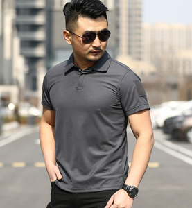 เสื้อโปโลแขนสั้นลายพราง DFT104 สีดำ เทา เขียว คากาย ขายส่ง เสื้อโปโลแห้งเร็ว เสื้อยุทธวิธี - Product Image 1