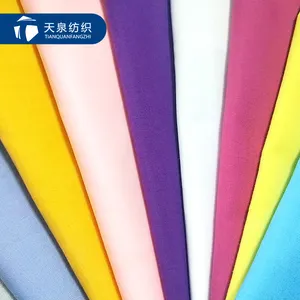 Hot Selling Plain Weave Polyester Cotton Breathable Pocket Fabric Tc 65/35 School Shirting Fabric