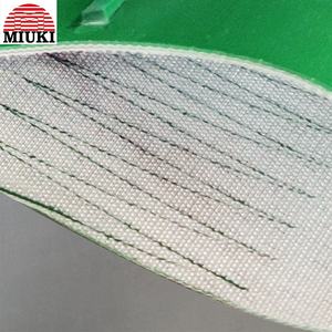 MIYUKI produsen sabuk pembawa PVC hijau harga sabuk konveyor datar PVC halus dengan profil cleat - Product Image 4