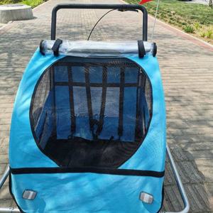 Offre Spéciale 2 sièges 40 <span class=keywords><strong>kg</strong></span> capacité couleurs personnalisables chien vélo remorque transporteur trois roues enfant jogging poussette - Product Image 4