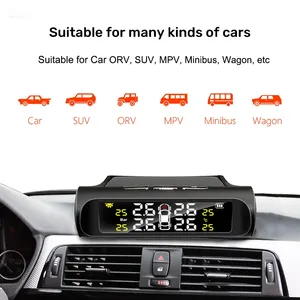 E-ACE Solarenergie TPMS Autoreifen druck alarm überwachungs <span class=keywords><strong>system</strong></span> Auto-Sicherheits alarmsysteme TPMS-<span class=keywords><strong>Sensor</strong></span> Reifendruck temperatur - Product Image 3