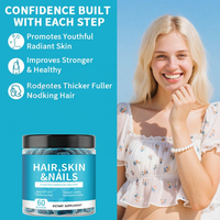 VitaSpring Gummies Cheveux, Peau & Ongles Vitamines Biotine Collagène Marin Améliore l'Immunité Complément Énergétique Gummies Cheveux Peau Ongles