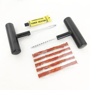 Kit de réparation de pneus sans chambre à air pour moto TOOLON avec outils en acier au carbone, poignée antidérapante, bouchons de réparation de pneus noirs, garantie 1 an - Product Image 5