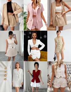 <span class=keywords><strong>2025</strong></span> Châu Âu Và Mỹ Của Phụ Nữ Thanh Lịch Màu Rắn Mở Tay Áo Ve Áo Phù Hợp Với Với Quần Thẳng Mới Phụ Nữ Giản Dị Của Bộ - Product Image 3