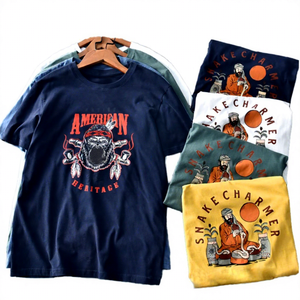 American Heritage Gorilla Snake Charmer Camiseta informal de manga corta con cuello redondo y ajuste regular para hombre, 100% algodón, de secado rápido, color liso - Product Image 3