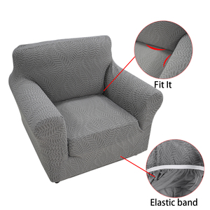 Phổ đàn hồi Spandex co giãn Non-Slip <span class=keywords><strong>sofa</strong></span> bao gồm cho 1-3 chỗ ngồi cắt ghế hình học có thể giặt giá cả cạnh tranh - Product Image 6