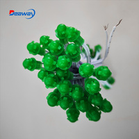 50 pièces de modules lumineux LED numériques RGB de Noël étanches IP67 9mm DC 12V, guirlande lumineuse LED pour aménagement paysager en PVC
