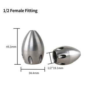 Bộ vòi phun vệ sinh đường ống cống bằng thép không gỉ 304, lưu lượng 30-70L/phút, áp suất cao - Product Image 2