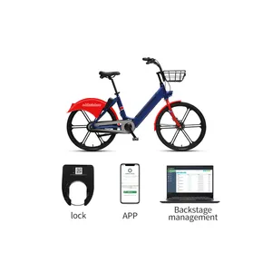Solución de Ebike de alquiler público, alarma de seguimiento en tiempo Real, GPS, desbloqueo de código QR inteligente, candado de bicicleta para compartir bicicleta