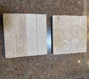 Carreaux <span class=keywords><strong>de</strong></span> pierre <span class=keywords><strong>de</strong></span> <span class=keywords><strong>bain</strong></span> en marbre naturel, pierre <span class=keywords><strong>de</strong></span> baton polie, beige clair, <span class=keywords><strong>calcaire</strong></span> beige du Jura pour crédence <span class=keywords><strong>de</strong></span> cuisine - Product Image 3