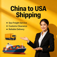 Service d'expédition intégré Top 10 des transitaires Fret maritime LCL+Express DDP Chine-USA Assurance pour le flux de marchandises internationales