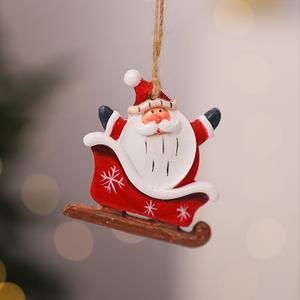 Accesorio colgante pequeño de resina para árbol de Navidad, adornos navideños Retro con colgante pequeño, accesorios navideños - Product Image 6