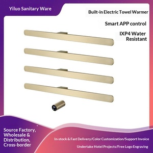 EIOIOL <span class=keywords><strong>Toallero</strong></span> Eléctrico Inteligente Plegable <span class=keywords><strong>de</strong></span> Acero Inoxidable con Instalación Oculta para Baño y Hotel, Temperatura Constante - Product Image 2