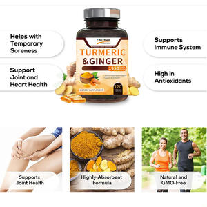 OEM/ODM Curcuma et Gingembre : Soutien pour la Santé des Articulations et du Cœur, Favorise la Santé Cérébrale, Végétarien/Végétalien, Sans Conservateur - Product Image 2